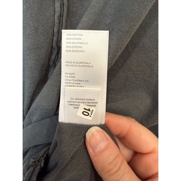 We The Free Women's Oversized Short Sleeve Dylan Tee XL Scoop Neck Carbon Boho - Picture 9 of 9